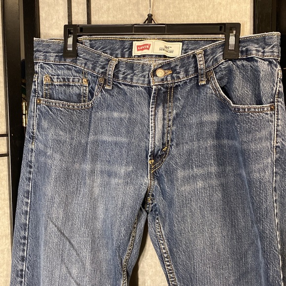Levi’s 505 straight jeans 33 x 28 14 husky great condition medium wash 💯… - Picture 3 of 8